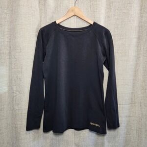 Noble Outfitters Pullover Long Sleeve‎ Tee Women's M Black Base Layer Crew Neck